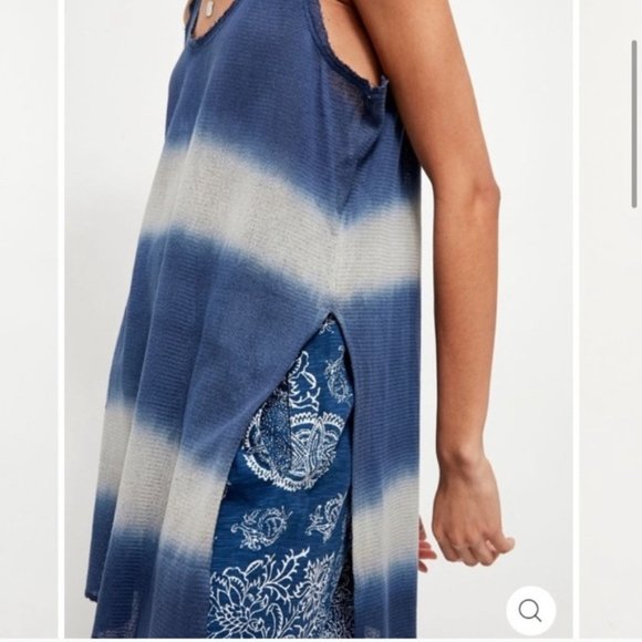 1️⃣5️⃣Free People Joni Maxi Cotton T-Shirt Out To Sea Combo - Picture 2 of 5